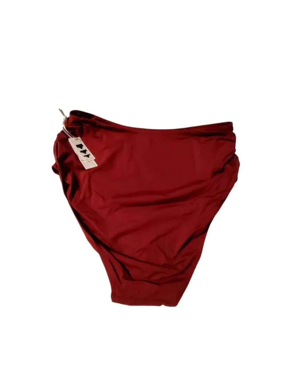 Anne Cole Womens Convertible High-Waist Swim Bottom Wine Red 18W for a curvy fit